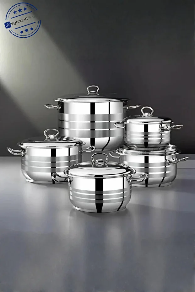 Bonera Masterchef 10 Parça Çelik Tencere Set