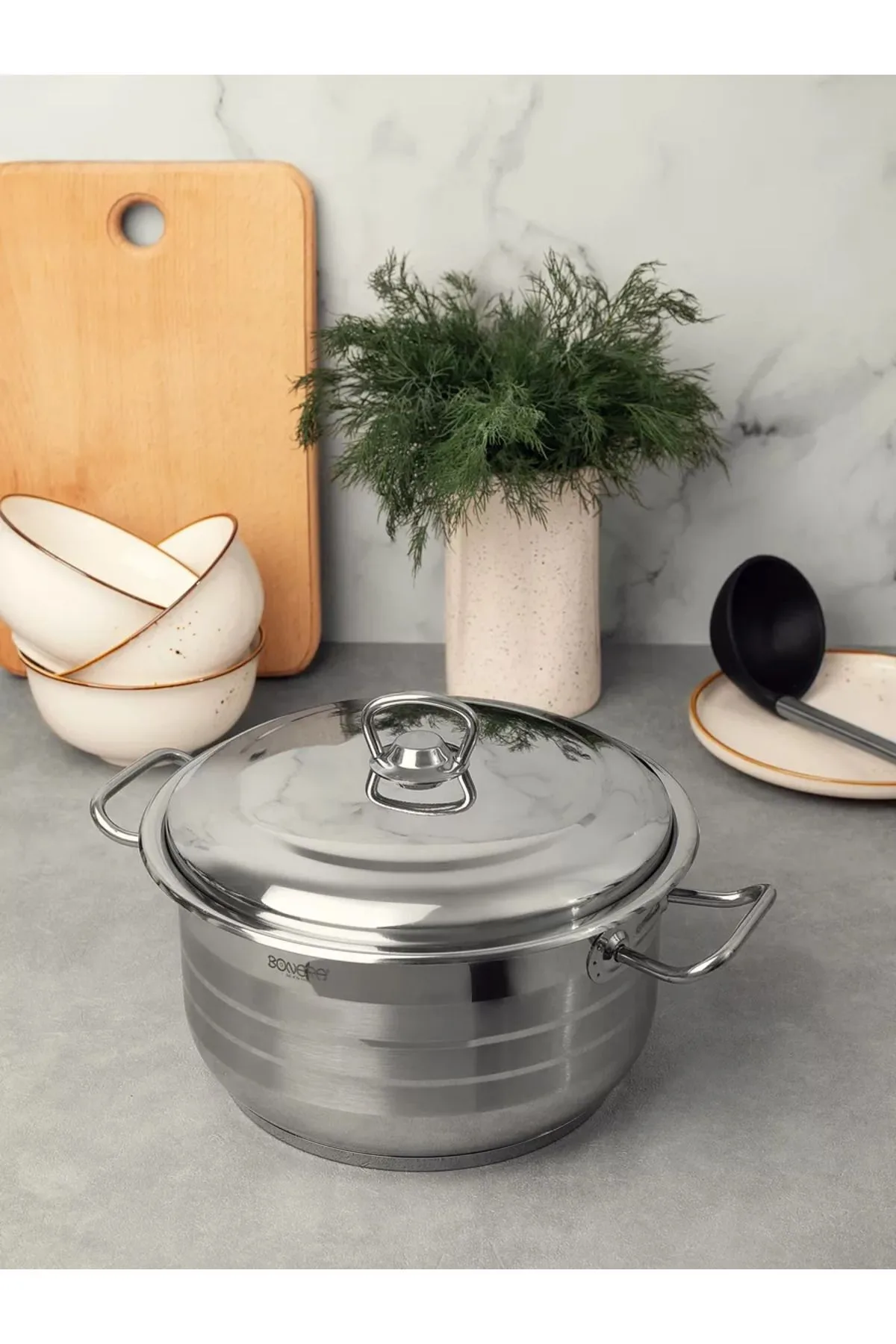 Bonera Masterchef Tekli Derin Tencere 34 Cm