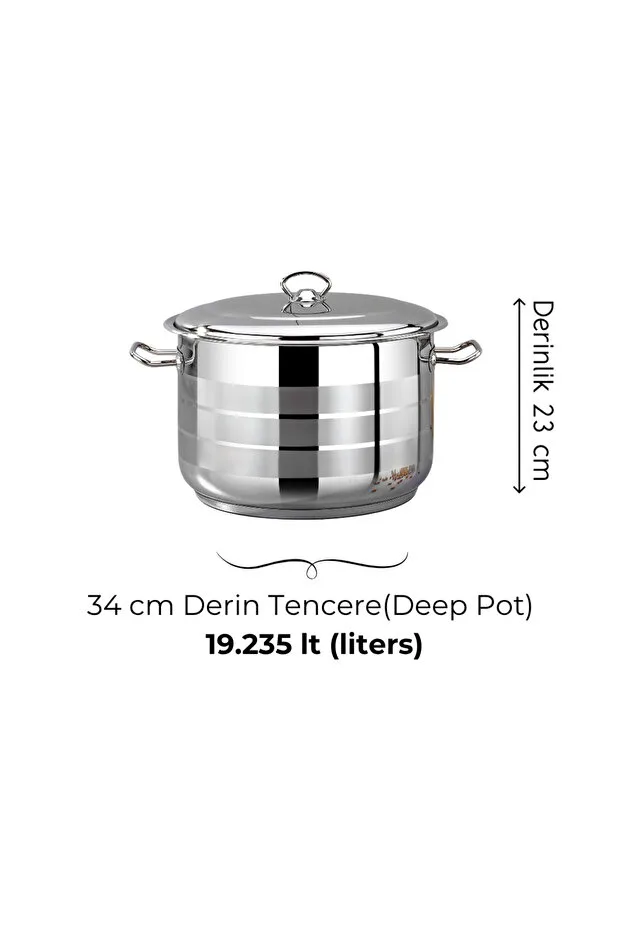 Bonera Masterchef Tekli Derin Tencere 34 Cm