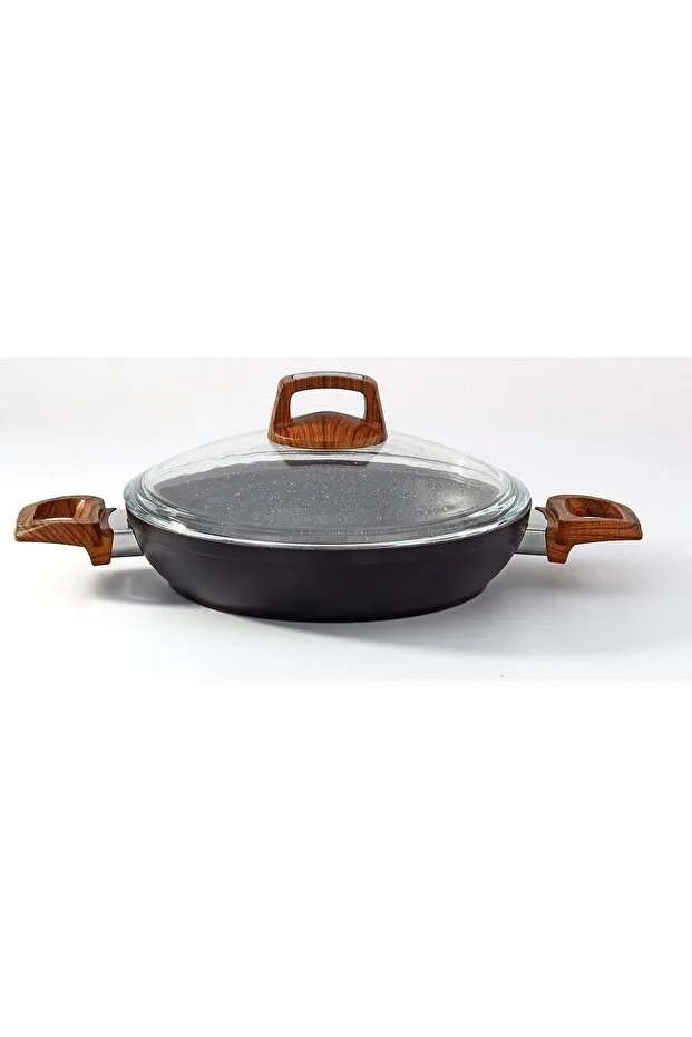Bonera Vogue Granit 20 Cm Sahan Ahşap Kulp