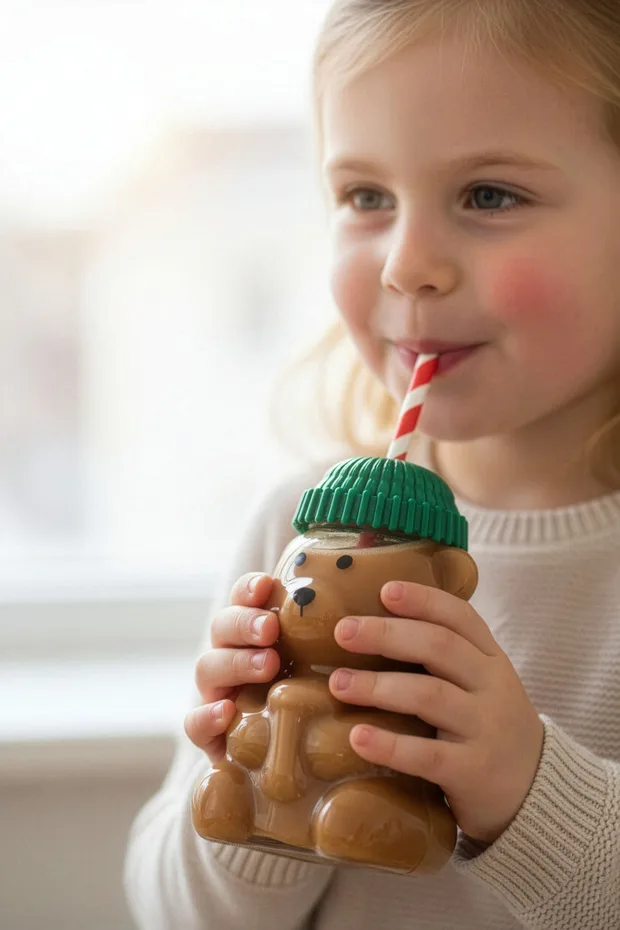 Cornella Bear Cam Barista Soğuk Ayıcıklı İçecek Bardağı 550 Ml
