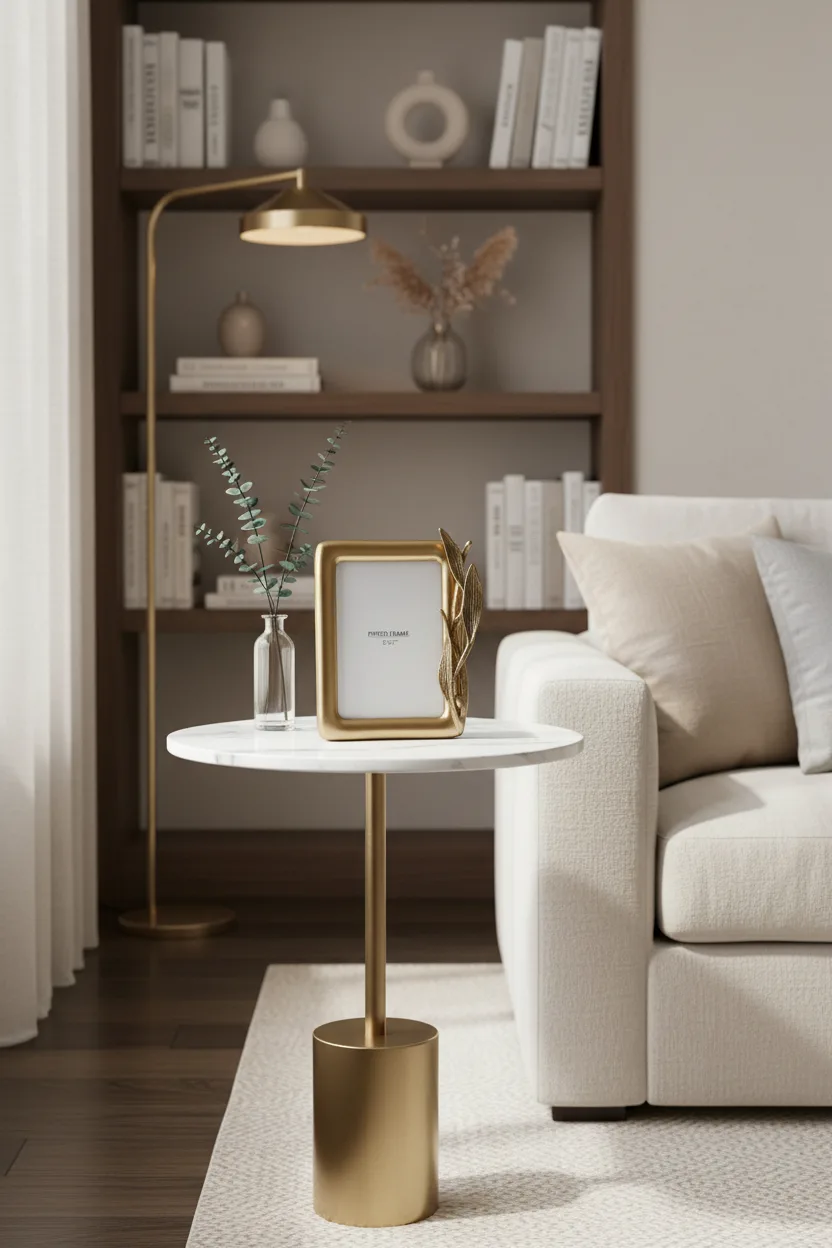 Cornella Leaf Antik Gold Çerçeve Küçük