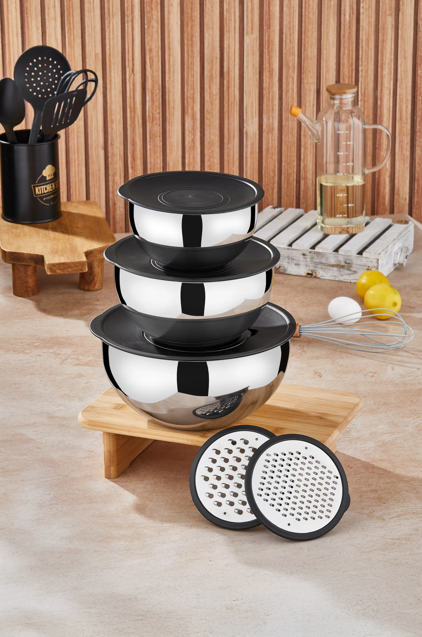Taç Mixmaster 9 Parça Rendeli Karıştırma Ve Saklama Kabı